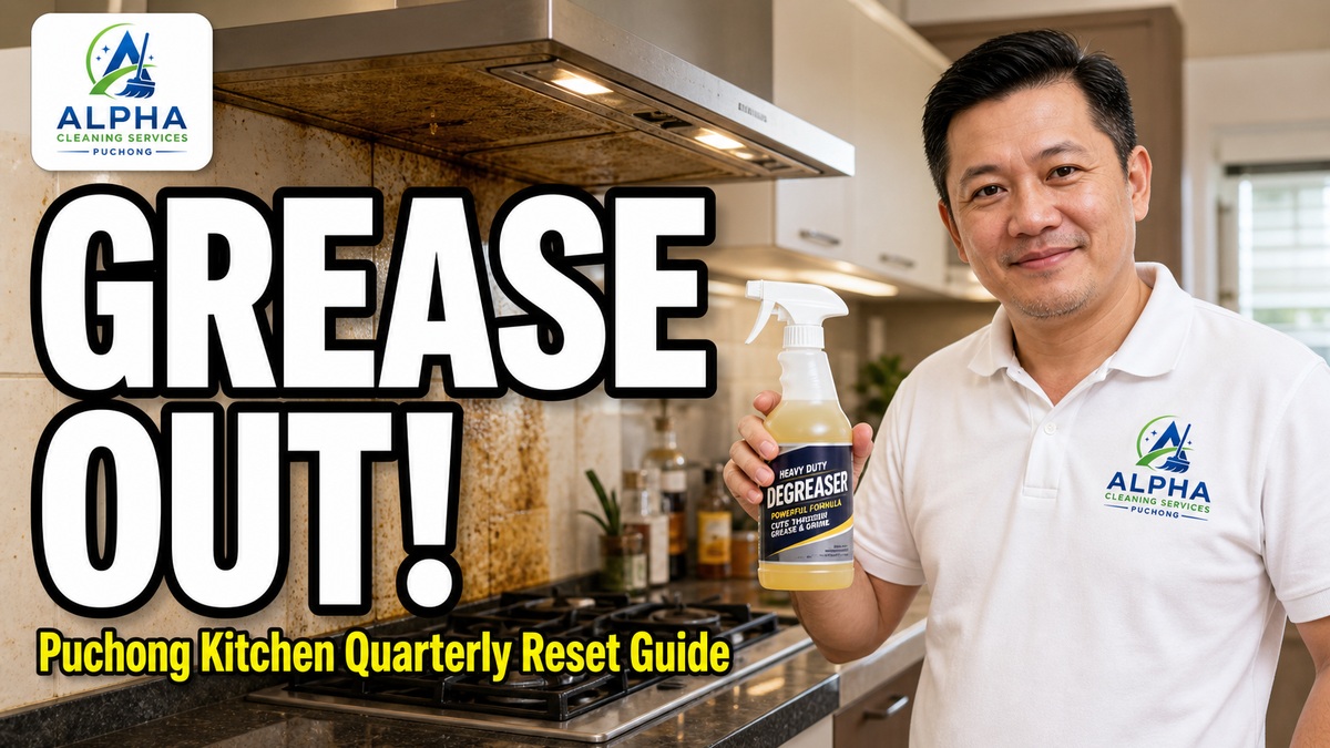 Kitchen grease removal Puchong — Alpha Cleaning Services quarterly reset guide