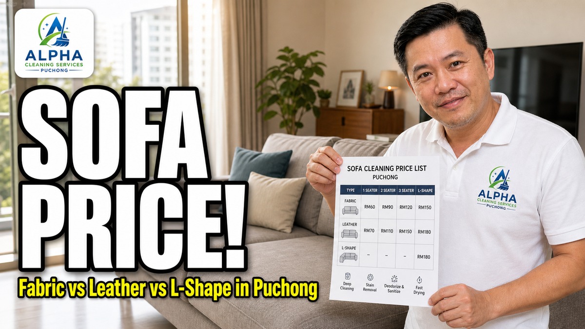 Sofa cleaning cost in Puchong — Alpha pricing guide featured image