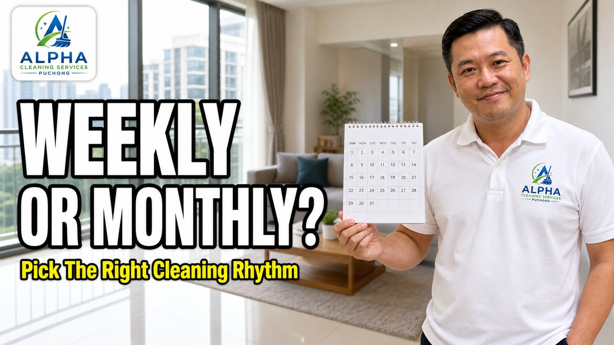 Weekly vs fortnightly cleaning schedule for Puchong homes — Alpha pricing guide