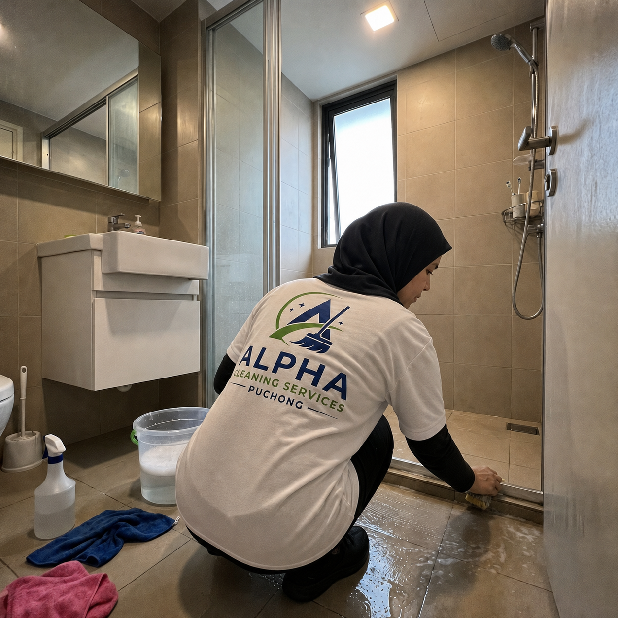 Alpha bathroom deep clean Puchong