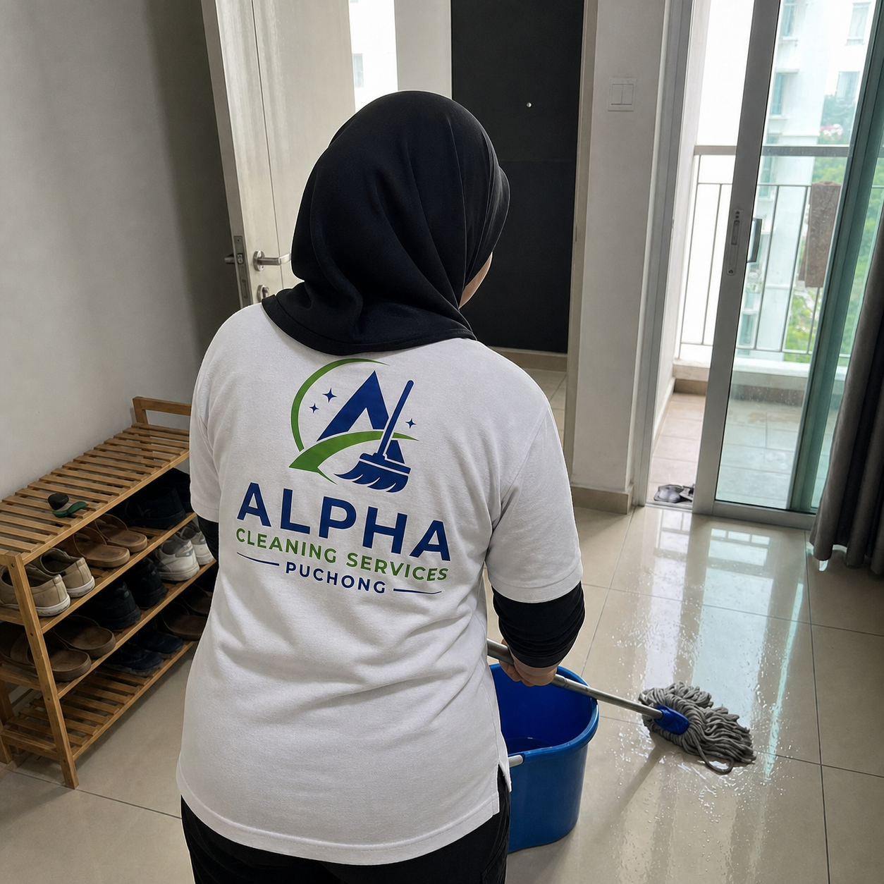 Alpha cleaning specialist on the job in Puchong