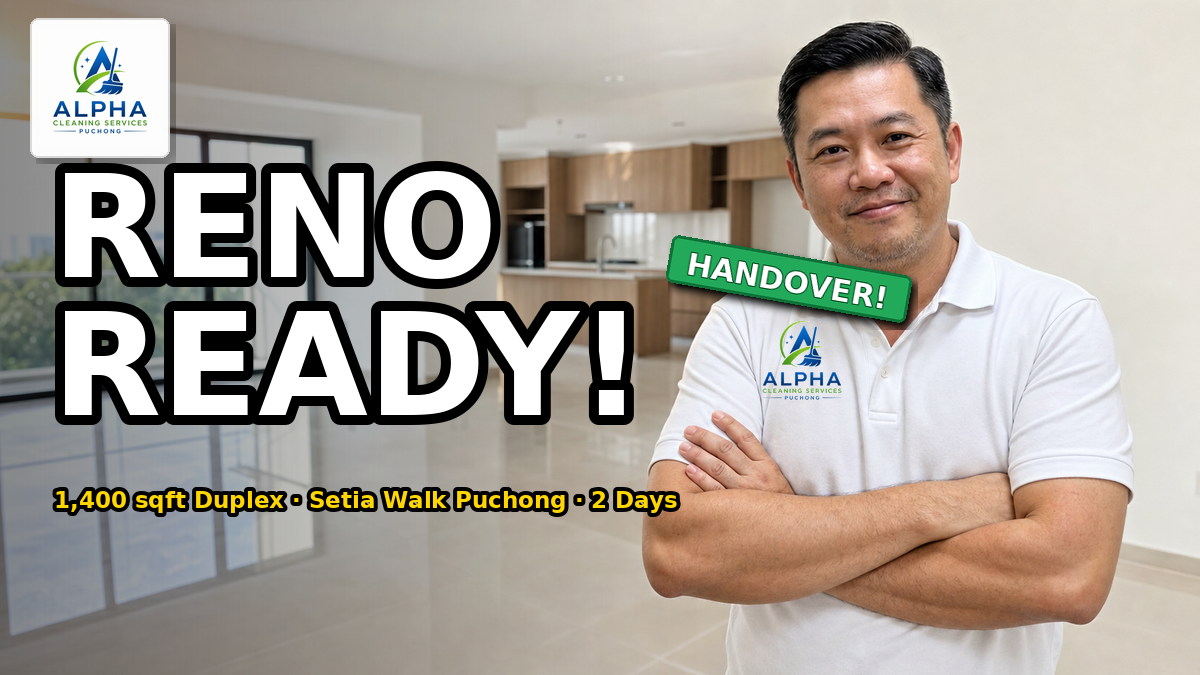 Setia Walk Puchong post-renovation handover clean